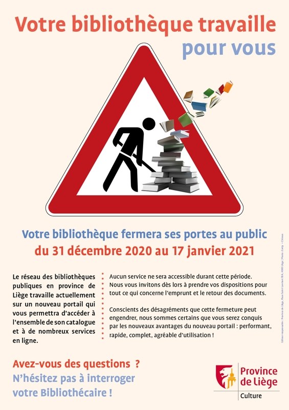 affiche fermeture bibliotheque   web  