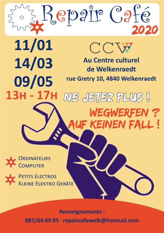 Affiche Repair café Version 2020