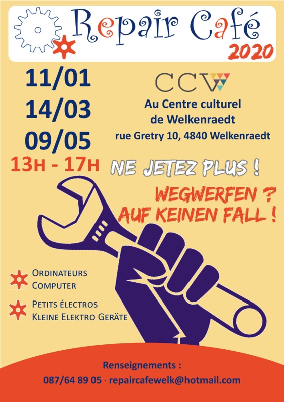 Affiche Repair café Version 2020