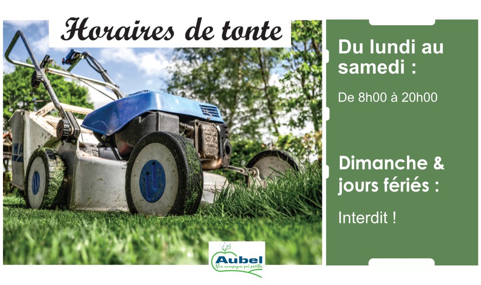 horaires tonte Aubel