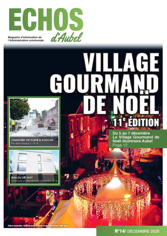 Aubel magazine décembre 2025 cover