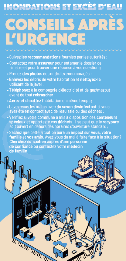 conseils après l'urgence