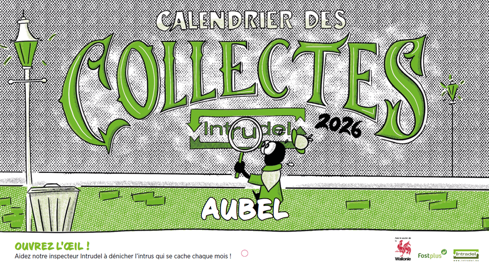 Calendrier Intradel 2026 Aubel