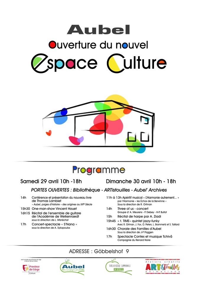 Affiche inauguration Espace Culture
