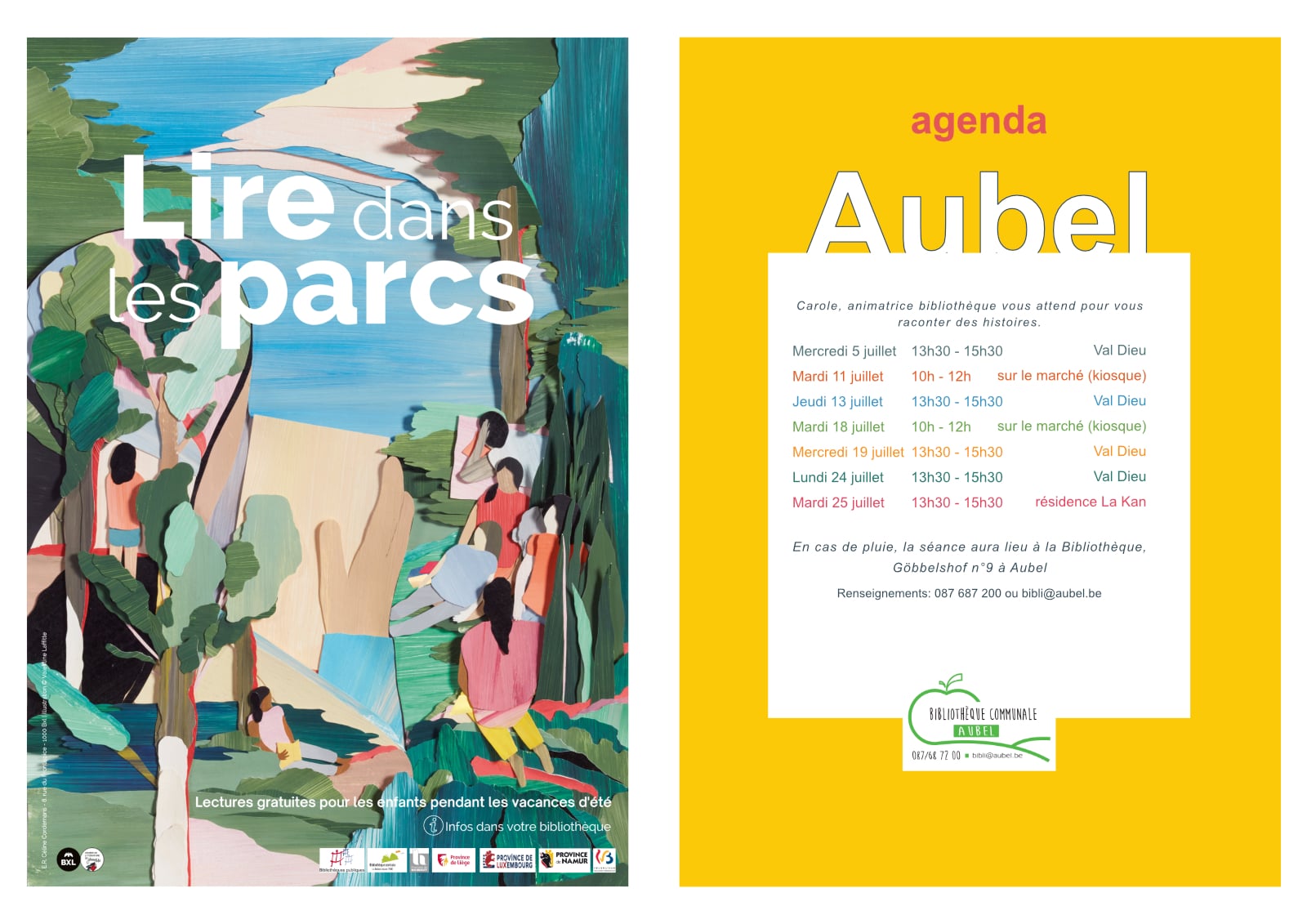 Affiche LIRE dans les PARCS 1600px