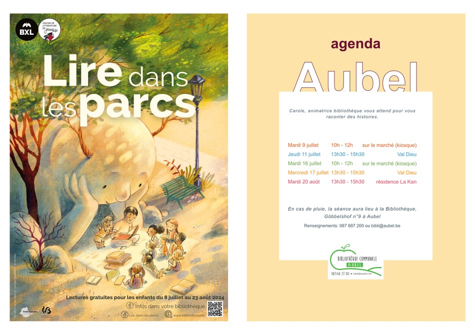 Affiche LIRE dans les PARCS 2024