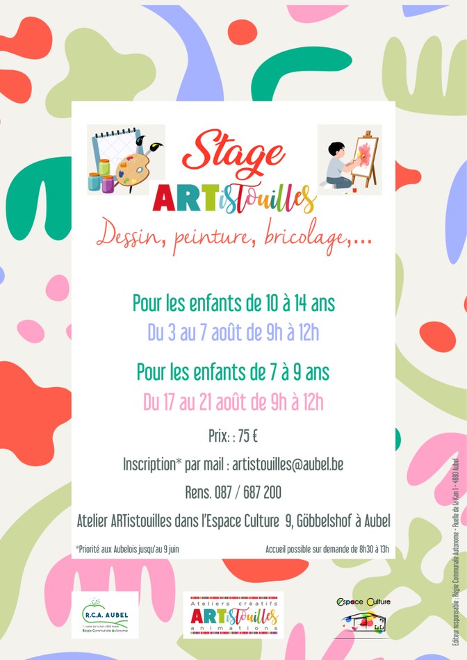 Affiche Stage été 2026 1