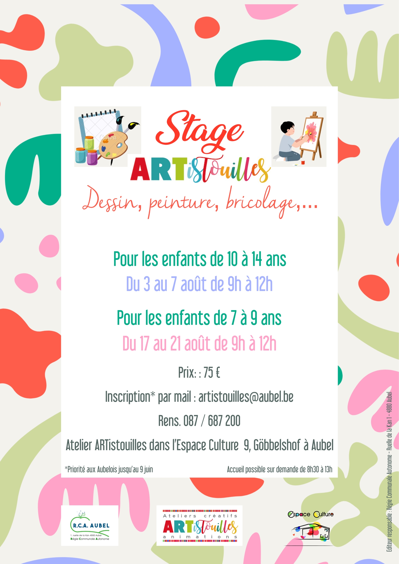Affiche Stage été 2026 1