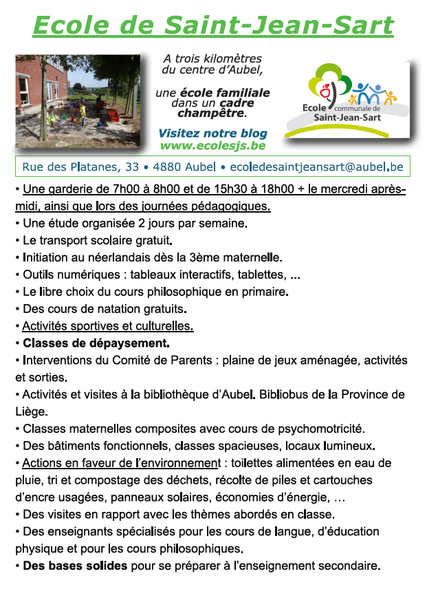 Ecole de Saint Jean Sart