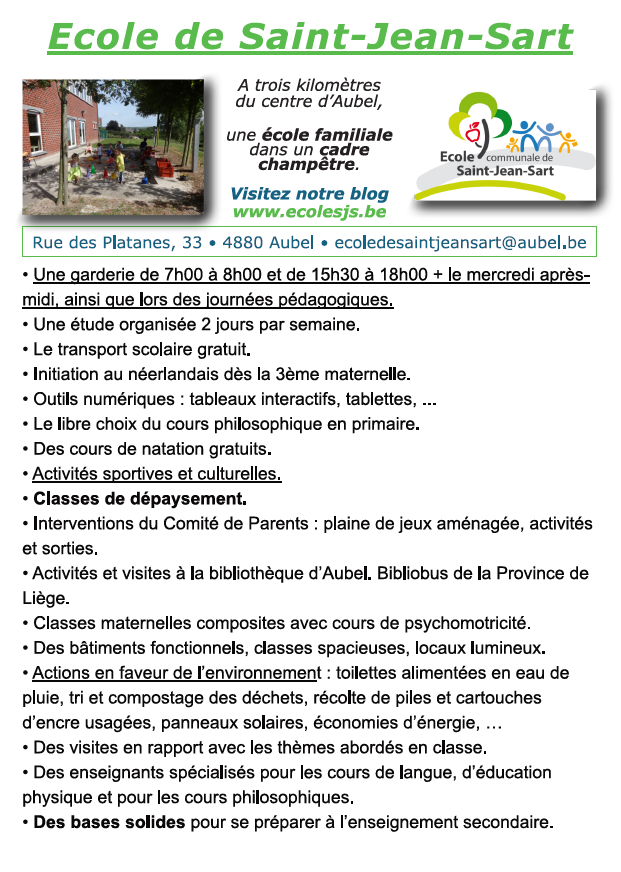 Ecole de Saint Jean Sart