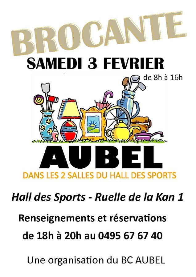 aubel brocante 3 février 2024