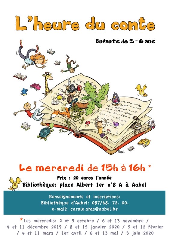 Heure du conte 2019 20 Affiche