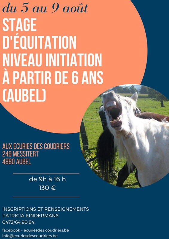 Initiation août 2019 du 5 au 9 août