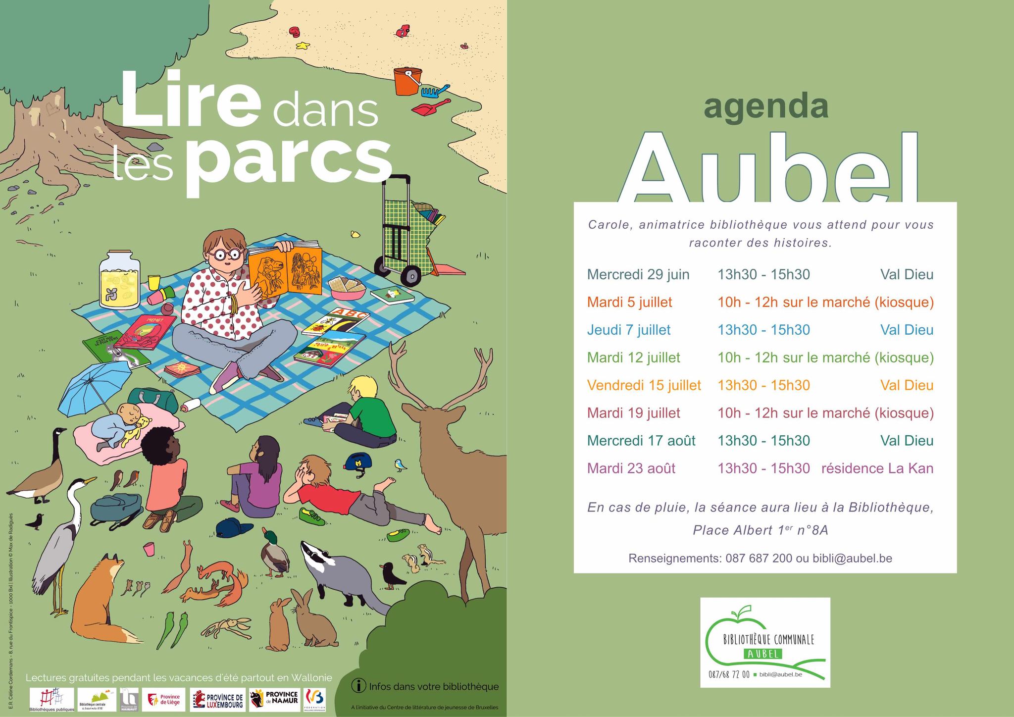 lire dans les parcs