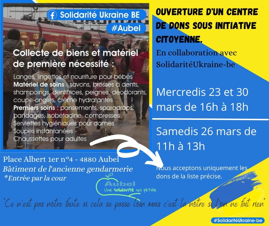 solidarité ukraine aubel