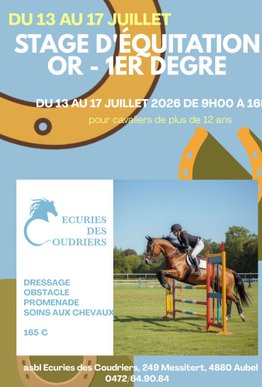 stage d'équitation oR 1ER DEGRE