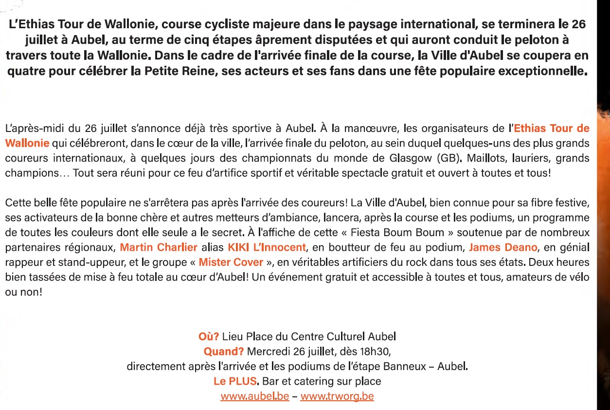 texte TRW fête