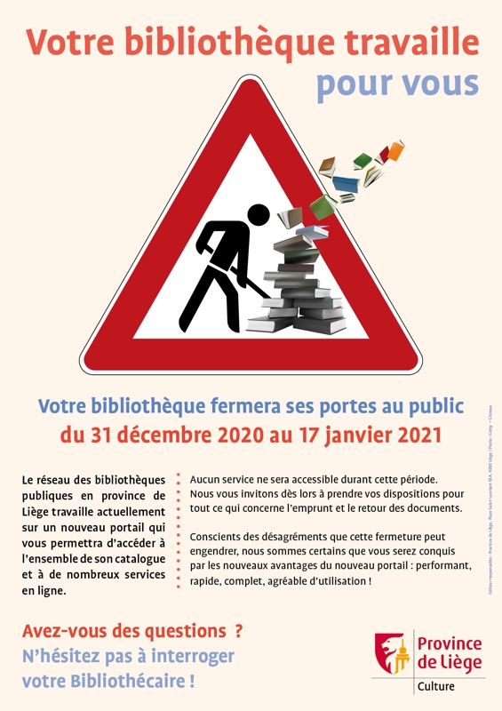 affiche fermeture bibliotheque   web  