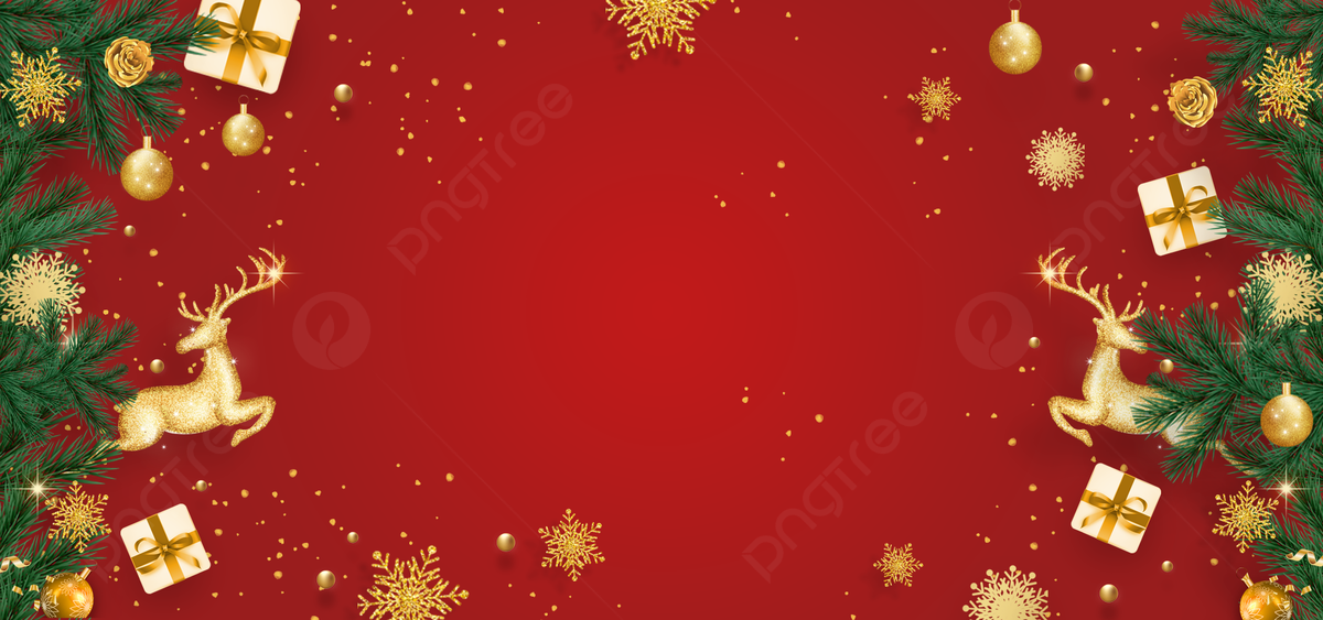 pngtree red christmas pine tree plant elk gift picture image 1600374